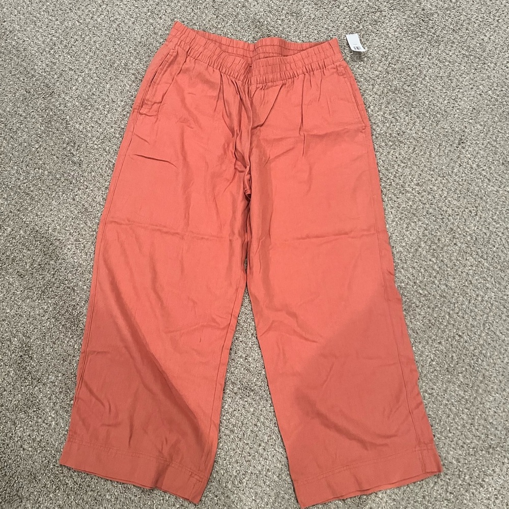 Casual Coral Pants- linen pants with tags
